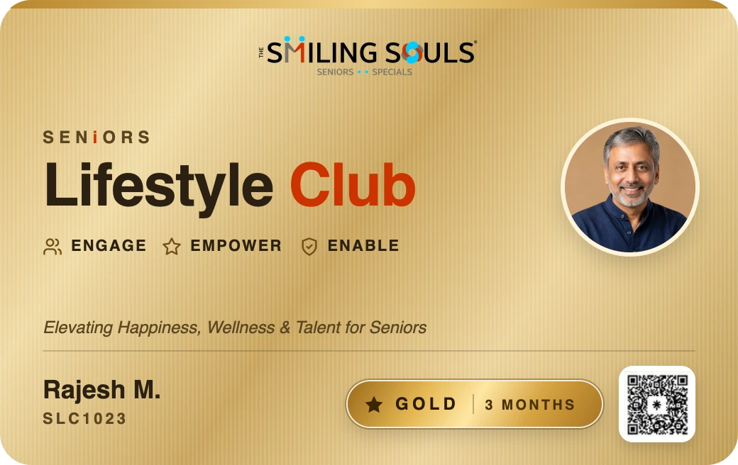 Seniors Lifestyle Club Gold membership card