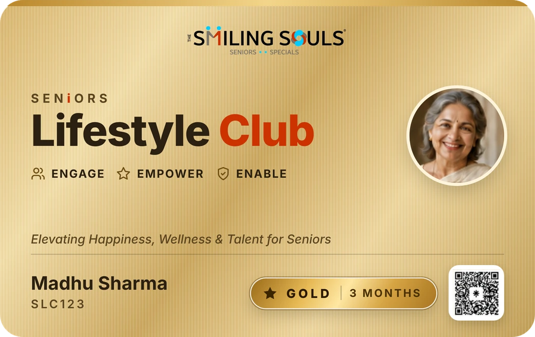 Seniors Lifestyle Club Gold membership card