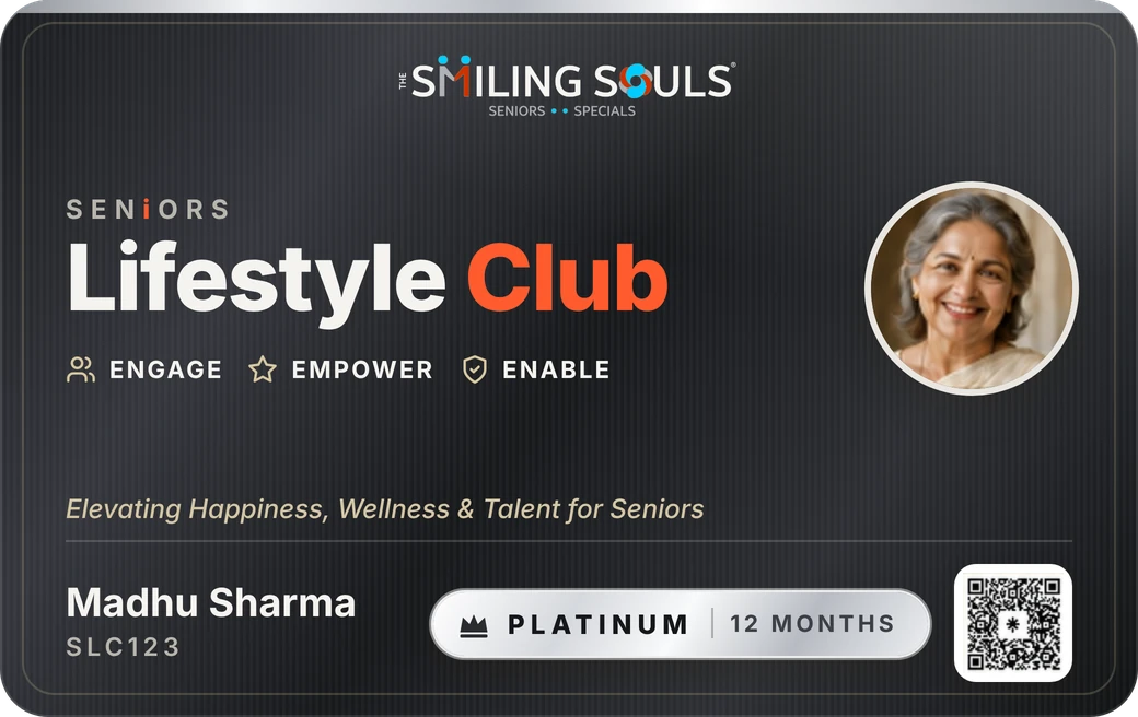 Seniors Lifestyle Club Platinum membership card