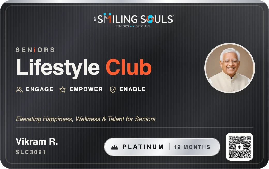 Seniors Lifestyle Club Platinum membership card