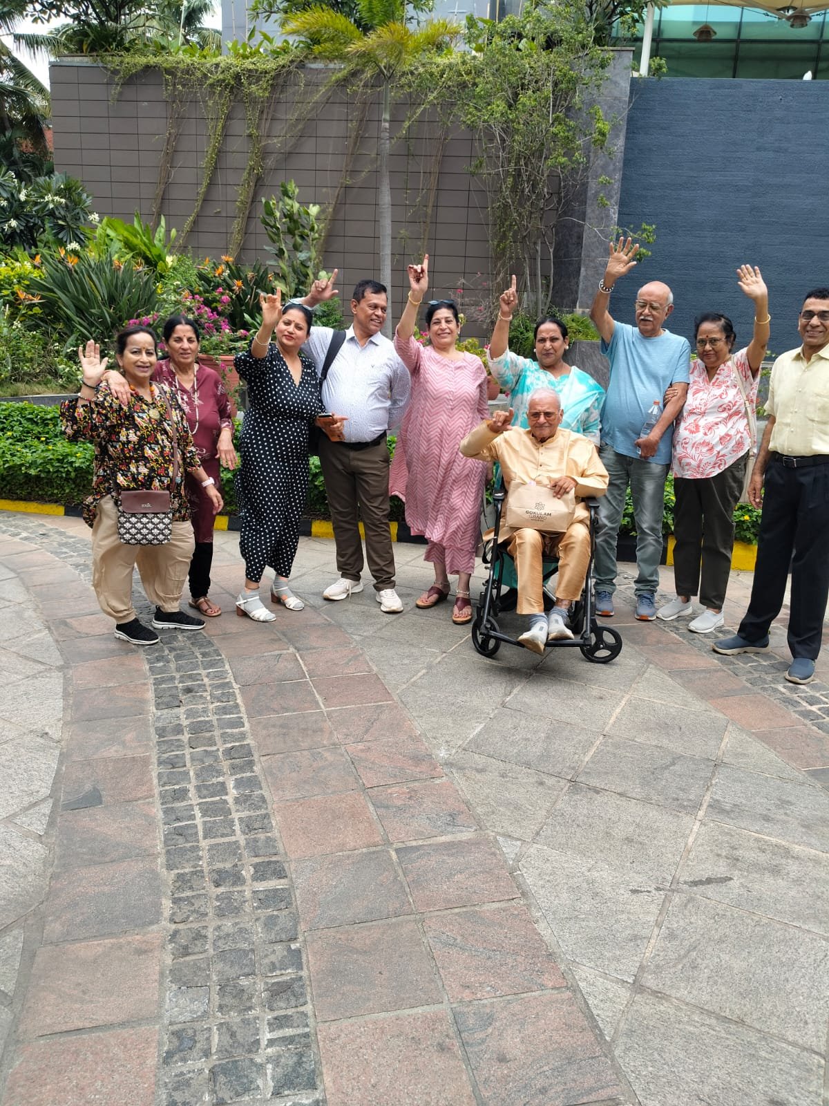Members on a group walk